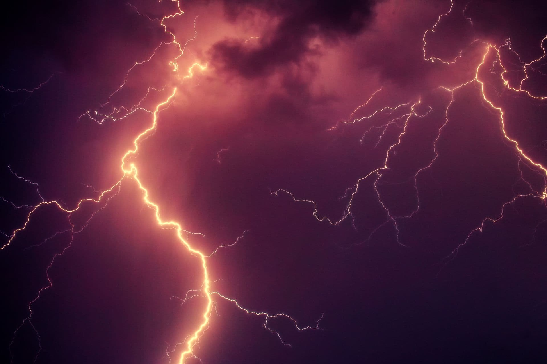 Dark storm clouds over Illinois — hail damage repair